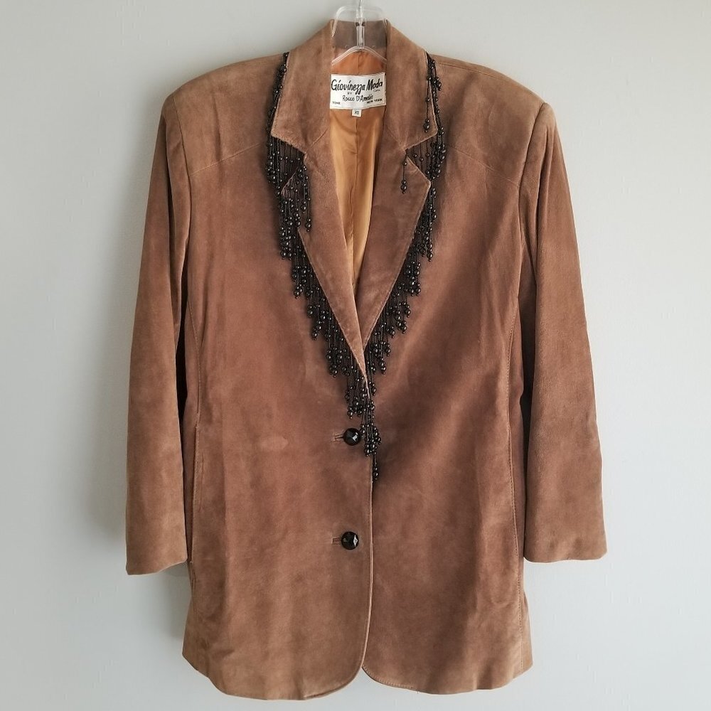 Giovinezza Moda by Rocco D'Amelio Suede Pant Suit-